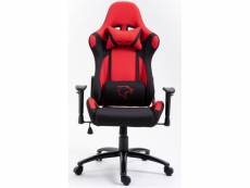 Race - fauteuil à roulettes chaise de bureau gaming ergonomique - siège gamer tissu respirant dossier confortable et inclinable - rouge