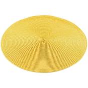 Set de table rond 35 cm polypropylene zebulon jaune