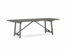 Table à manger bois gris 239x90x76cm - décoration