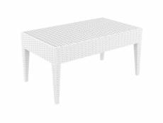 Table central ipanema 920x530 (miami 920x530) - resol - blanc - rotin injecté 920x530x450mm