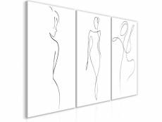Tableau personnages silhouettes (collection) taille 60 x 30 cm PD11956-60-30