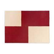 Tapis en laine et coton rouge 170x240 cm Ethan Cook