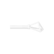 Tringle Metal extensible Mobois Embout filaire blanc