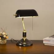 Ugreat - verre banquier lampe de bureau traditionnelle