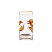 Vase Toiletpaper - Lipsticks / 15 x 15 x H 30 cm - Détail or 24K - Seletti multicolore en verre
