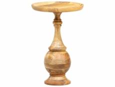 Vidaxl table d'appoint ronde 43x43x66 cm bois de manguier
