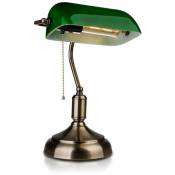 VT-7151 Lampe de table banquier en bakélite avec commande