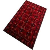 WellHome Tapis salon en polyester TheModern Rouge - 100x200cm - Rouge