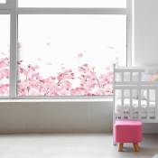 Ambiance-sticker - Film Fenêtre Anti Regard Occultant - fleurs de cerisier - Stickers pour Vitres & Porte de Douche - 40x100cm - multicolore
