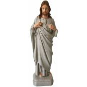 Anges - Statuette Jésus Christ Sacré coeur beige Intérieur et extérieur