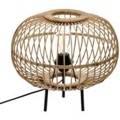 Atmosphera - Lampe trépied Eads bambou H31cm créateur d'intérieur - Beige