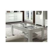 Azura Home Design - Table basse lazarro 122 cm blanc
