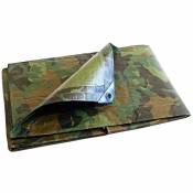 Bâche Camouflage 3,6x5 m 150CM - Haute Qualité - Bâche militaire de protection imperméable - blue - Tecplast
