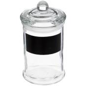 Bocal verre + étiquette ardoise 0,12l - Transparent - 5five