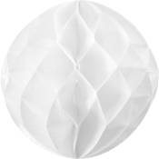 Boule chinoise alvéolée 20 cm Blanc - Blanc