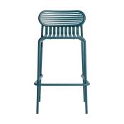 Chaise de bar en aluminium bleu océan 80cm Week end