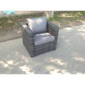 Chaise de patio en rotin rembourré Mobilier de jardin