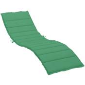 Coussin de chaise longue vert 200x70x3 cm tissu oxford