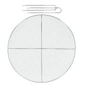 Grille barbecue ronde en maille 60 cm