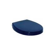 Ideal Standard - Abattant wc contour 21 charnières en acier inoxydable bleu
