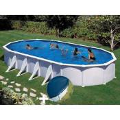Kit piscine acier blanc Gré Atlantis ovale 10,20 x