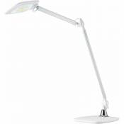 Lampe de bureau aluminium blanc hauteur 750 mm pied avec LED