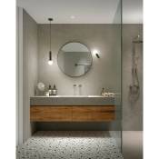 Leds-c4 - Applique murale de salle de bain leds C4 Mist simple noir métallisé E14