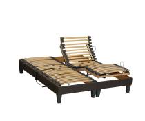 Lot 2 Sommiers relaxation electrique Anthracite 2x90x200