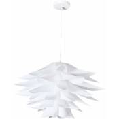 Lustre Assemblée de Lotus Lustre Nordique Décor LED Décor Abat-Jour Pour Lampadaires Blanc PVC 36 cm