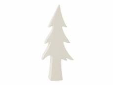 Paris prix - statuette déco "arbre céramique" 44cm blanc