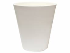 Pot en polyéthylène par rotomolding blanc 50x50 cm