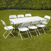 Rekkem Ensemble Table et chaises Pliantes de Jardin