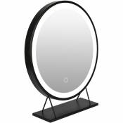 Rond Miroir à cosmétique 50*50cm miroir à maquillage lumineux 6500k