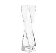 Soliflore Swirl H 20 cm - Leonardo transparent en verre
