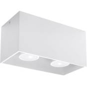 Sollux - clairage de plafond quad maxi l blanc: 20, b: 10 h: 10, GU10, dimmable