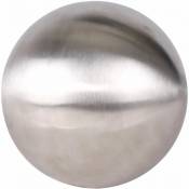 Spetebo - Boule décorative en acier inoxydable brossé mat - Taille : 20 cm