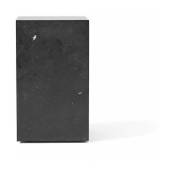 Table d'appoint en marbre noir 51 x 30 cm Plinth Tall - Audo