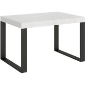 Table extensible 90x120/224 cm Tecno Frêne Blanc structure