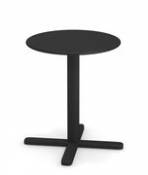 Table pliante Darwin / Ø 60 cm - Emu noir en métal