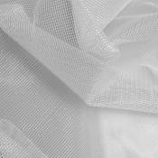 Tissu maille carrée effet moustiquaire - Blanc - 3 m