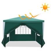 TolleTour Tente Pavillon Tente de Fête – Tentes de fête pour des événements festifs. pavillon de jardin et abri pour votre jardin 3x3m Vert - Vert