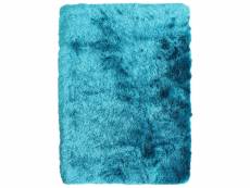 Toodoo - tapis à poils longs extra-doux turquoise 130x190