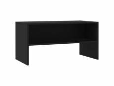 Vidaxl meuble tv noir 80 x 40 x 40 cm aggloméré 800055