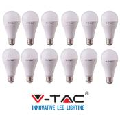 12 ampoules led Ampoule V-tac E27 9W Lampes Lumière