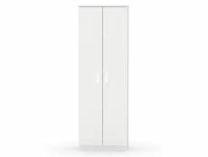 Armoire / meuble de rangement coloris blanc - hauteur 180 x longueur 60 x profondeur 35 cm