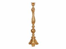 Chandelier fabriqué en italie chandelier en bois à finition feuille d'or antique