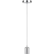 Drillpro - Cordon pendentif 1m E27 support de lampe suspension pour suspensions Accessoires de lampe Argenté SwagX