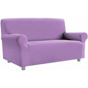 Housse de Canapé Extensible Universelle Avec Armchair Accoudoirs Save Sofa Violet - 1 Place