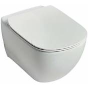Ideal Standard Tesi - WC suspendu avec abattant, AquaBlade, blanc T354701