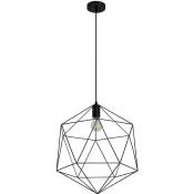 Lampe de plafond - Lampe suspendue au design vintage - Lara Noir - Métal, Métal - Noir